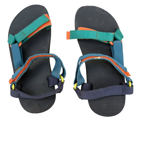 Teva Original Universal Sandals Women’s Size 5 Colorblock REPREVE® Eco Straps Ou - Picture 1 of 5
